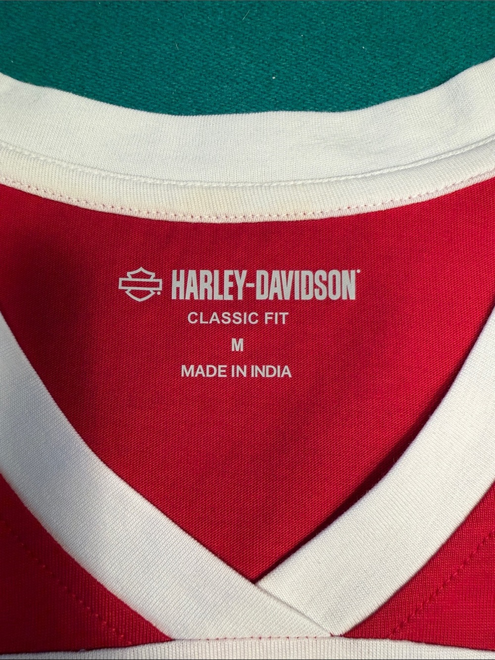 Harley-Davidson White Red & Blue Team Jersey Top - Picture 2 of 3